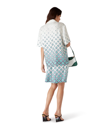 Gradient Monogram Short Sleeve Silk Shirt — image 3