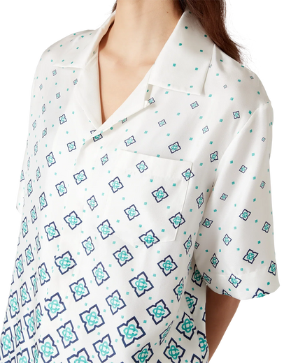 Gradient Monogram Short Sleeve Silk Shirt — image 5