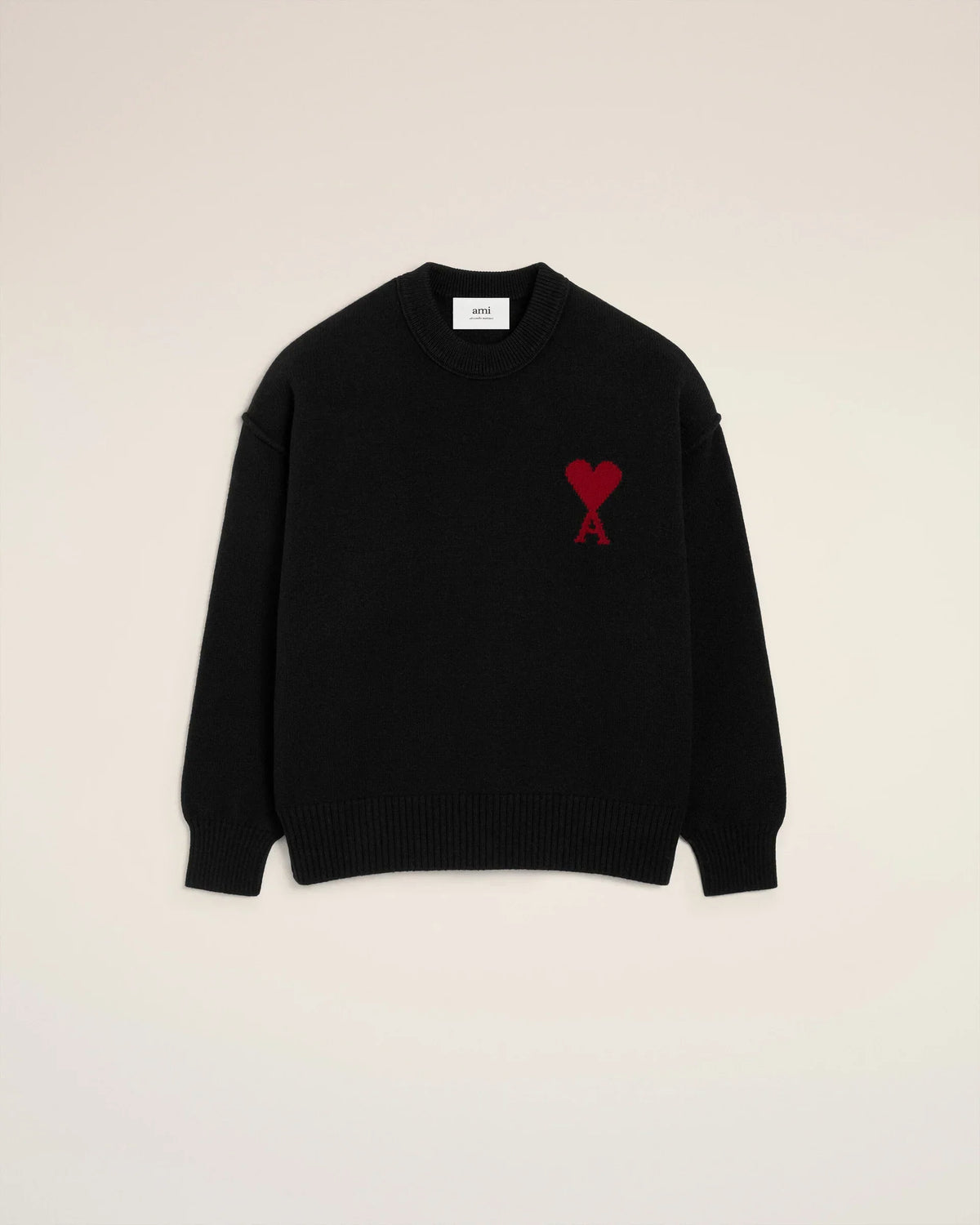Pull Ami Paris Noir Rouge — image 1