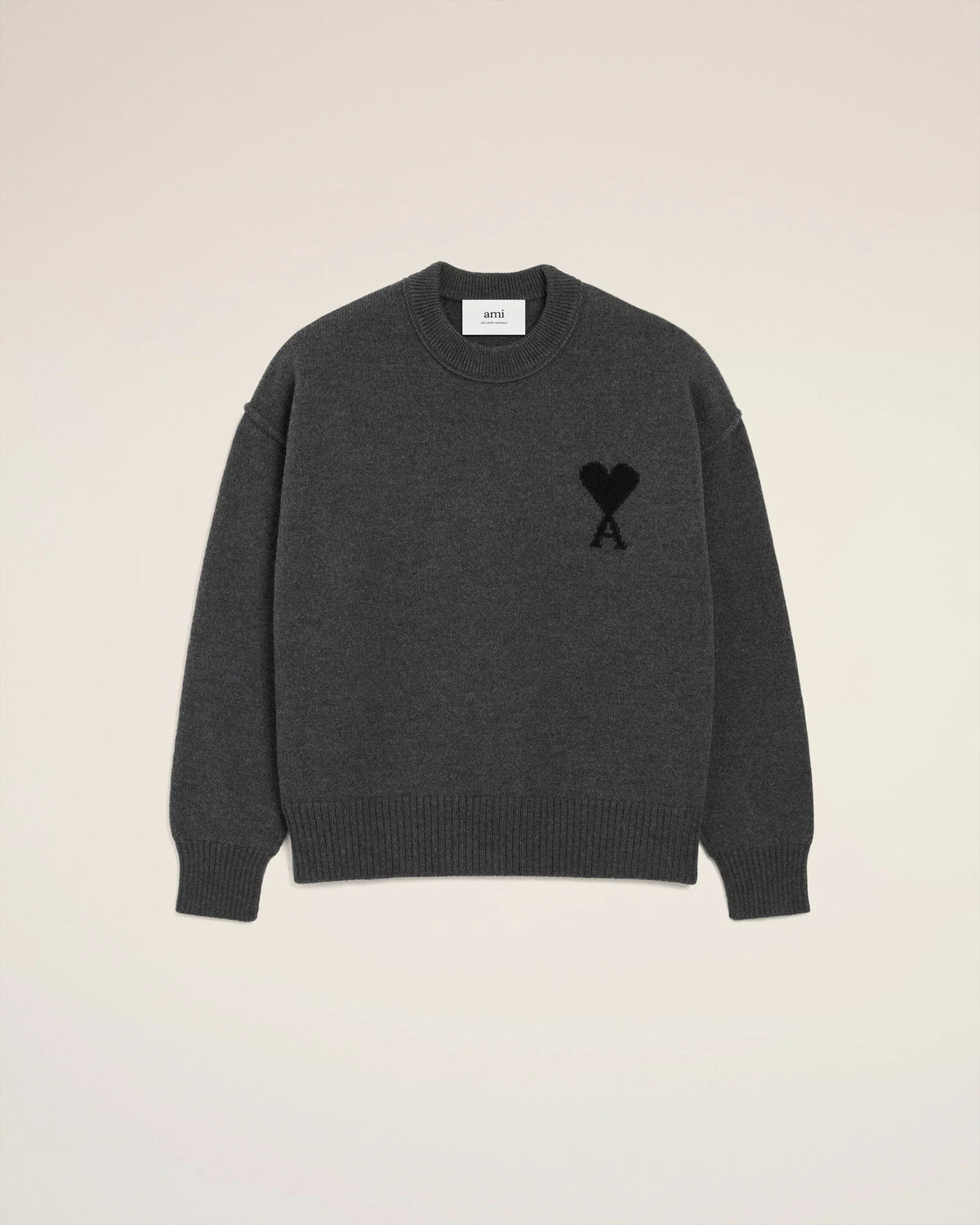 Pull Ami Paris Gris Noir — image 1