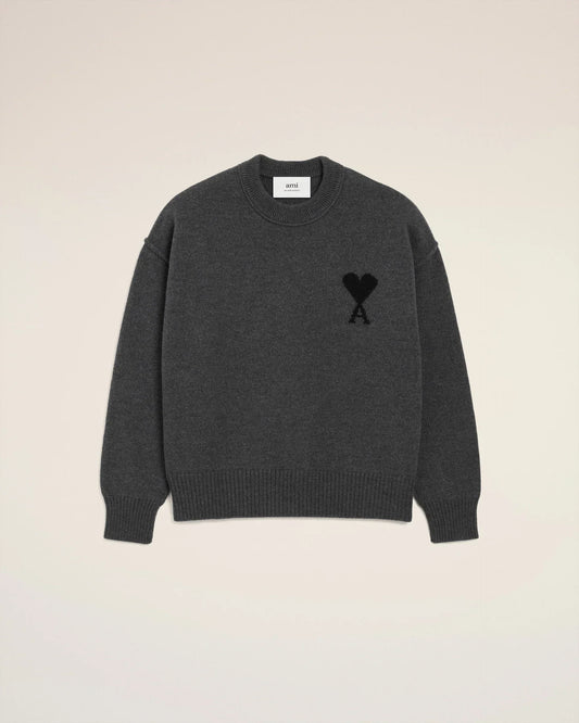 Pull Ami Paris Gris Noir — image 1