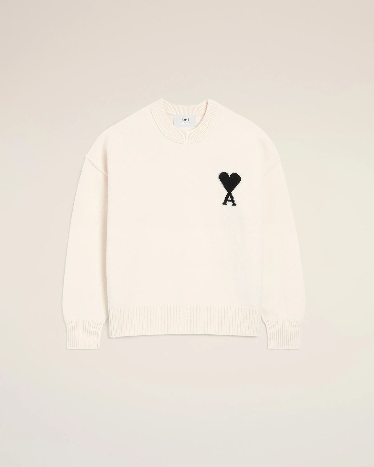 Pull Ami Paris Blanc Noir — image 1