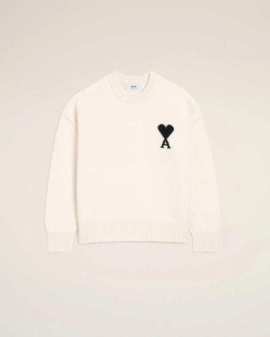 Pull Ami Paris Blanc Noir — image 1