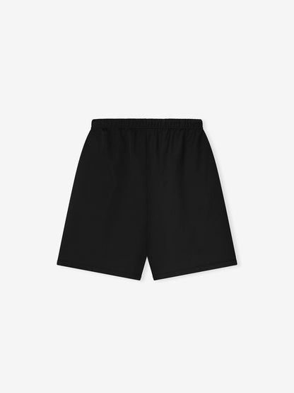 Satin Fleece Relaxed Sweatshort — image 2