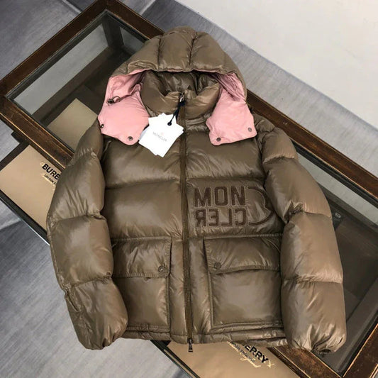 MONCLER Abbaye Doudoune matelassée Marron – photo 1