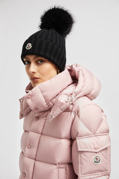 Bonnet Moncler avec pompon Noir — image 2