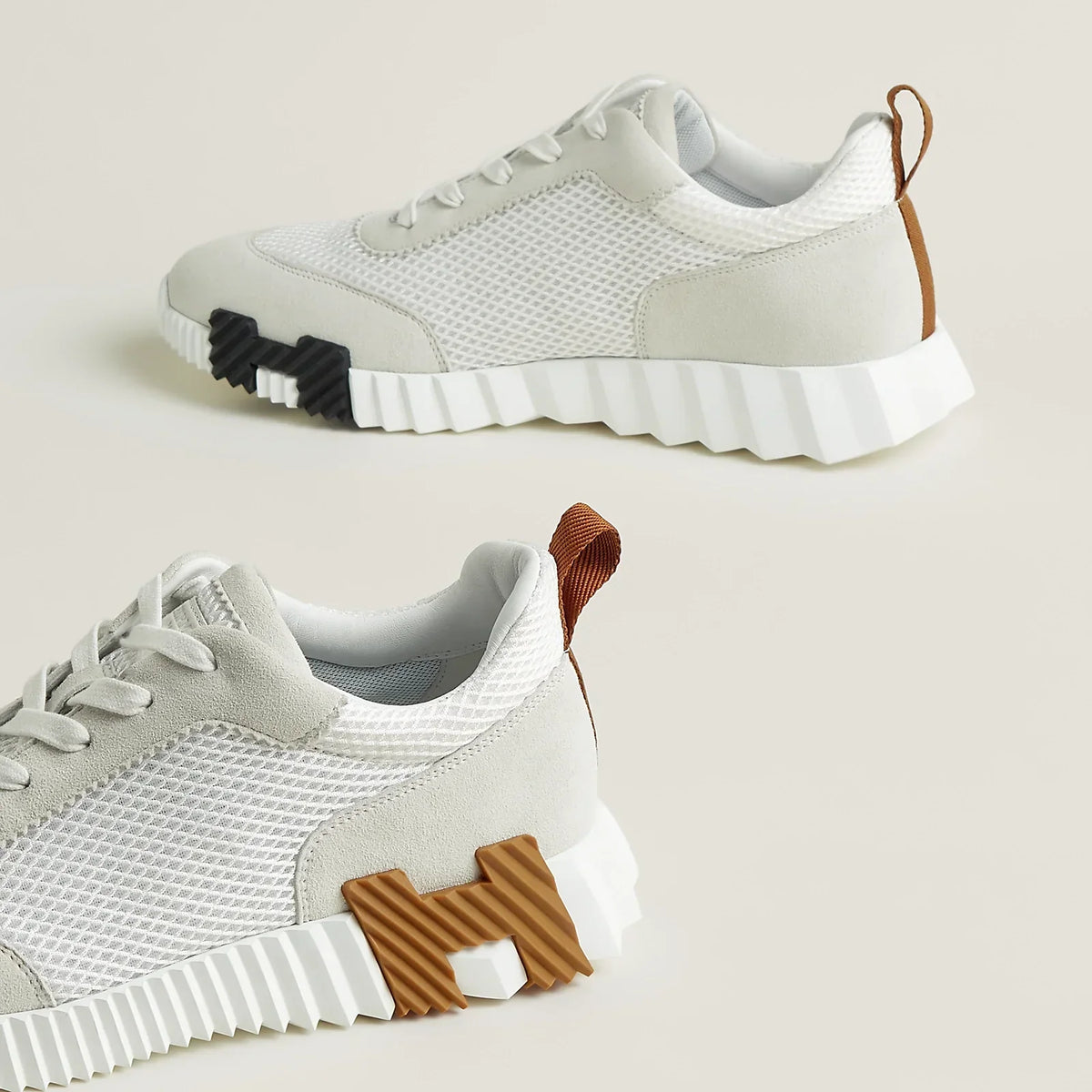 Hermès Bouncing Blanc/Marron — image du produit