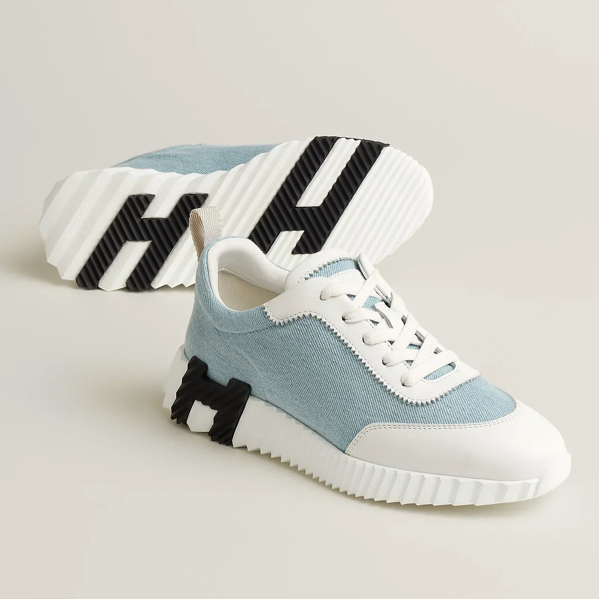 Hermès Bouncing Cuir Noir et Blanc — image du produit