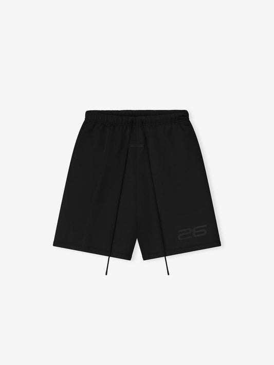 Satin Fleece Relaxed Sweatshort — image 1