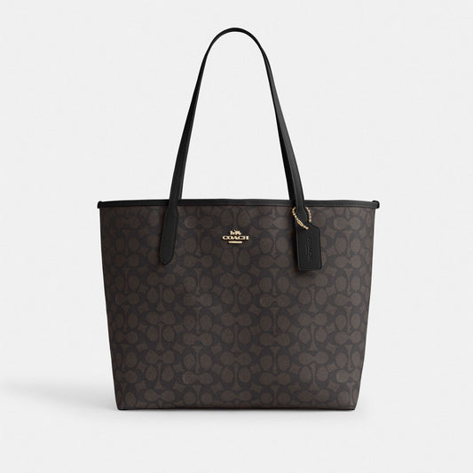 Coach Cabas City Toile - Noir — image 1