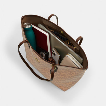 Coach Cabas City Toile - Marron — image 3
