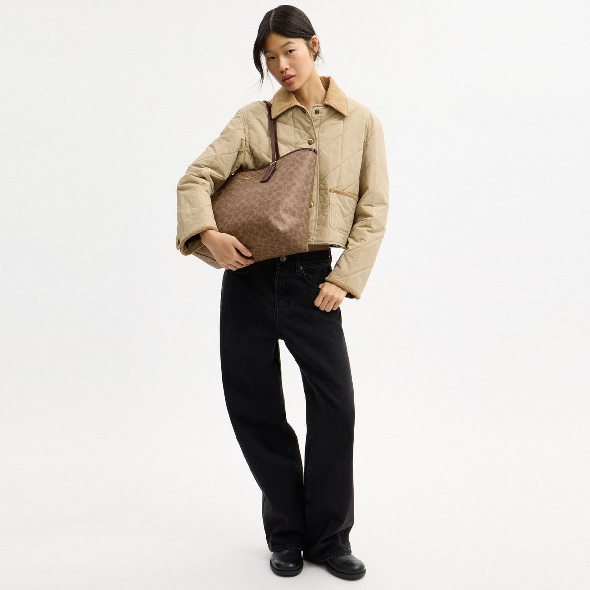 Coach Cabas City Toile - Marron — image 7