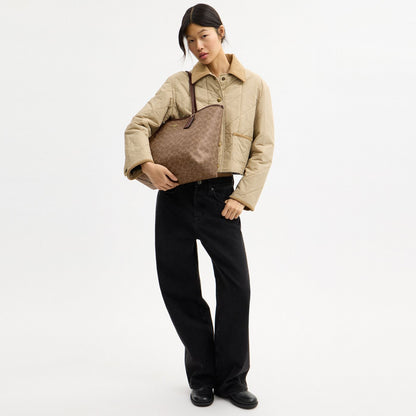 Coach Cabas City Toile - Marron — image 7