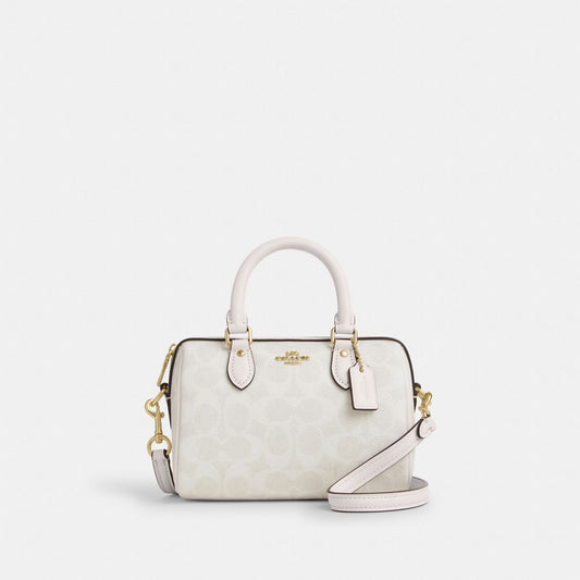 Coach Mini Sac Bandoulière Rowan Toile - Blanc — image 1