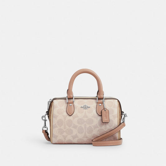 Coach Mini Sac Bandoulière Rowan Toile - Beige — image 1