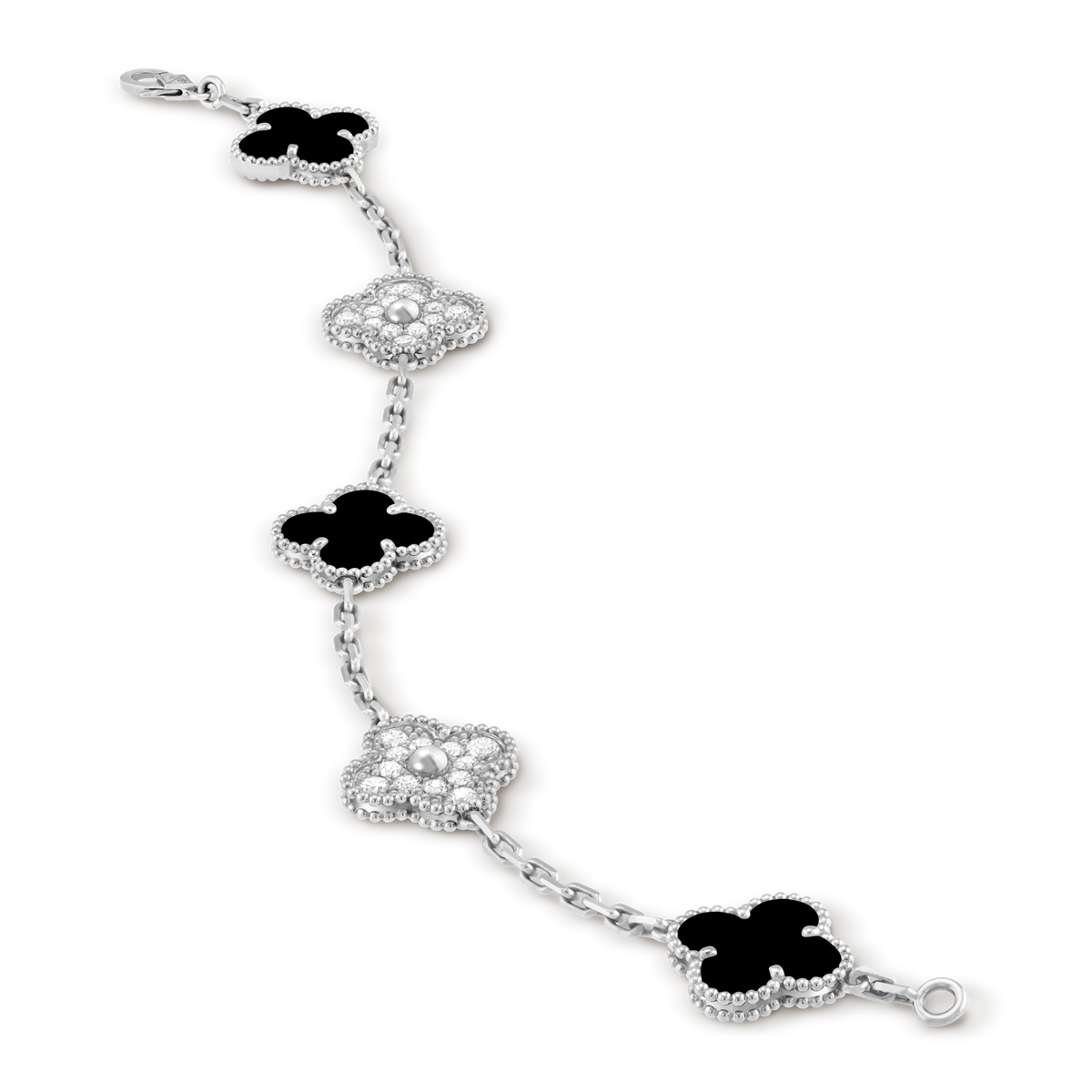 Van Cleef Vintage Alhambra 5 motifs Onyx — image 3