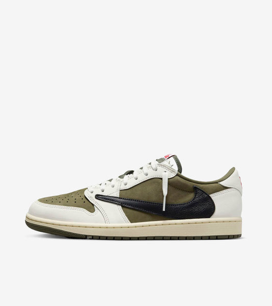Jordan 1 Retro Low OG SP Travis Scott Medium Olive | Jordan x Travis Scott | Sneakers Luxery Shop — vue 1