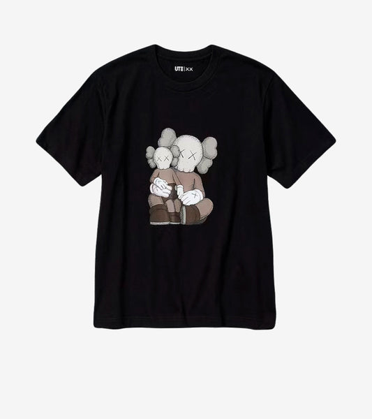 KAWS x Uniqlo UT Short Sleeve Graphic T-shirt Black — image 1