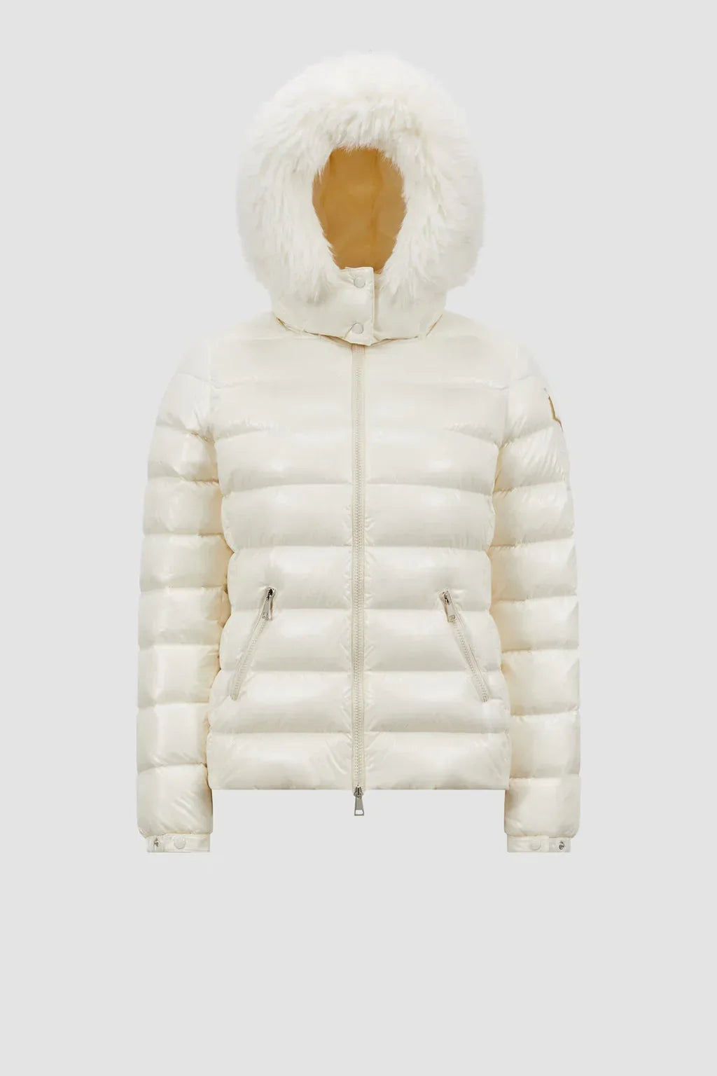 Doudoune courte à capuche Moncler Badyf Blanc – photo 2