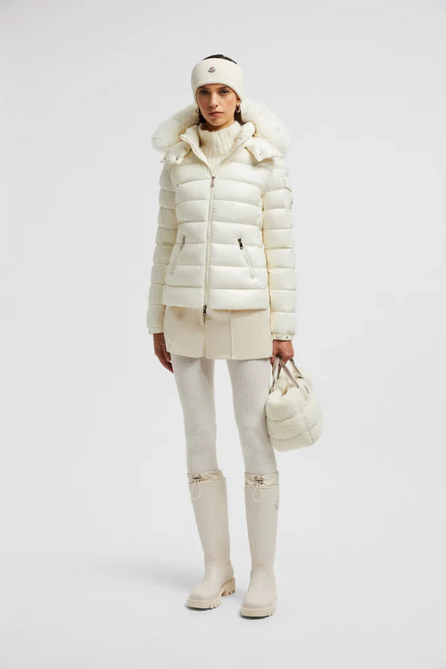 Doudoune courte à capuche Moncler Badyf Blanc – photo 1