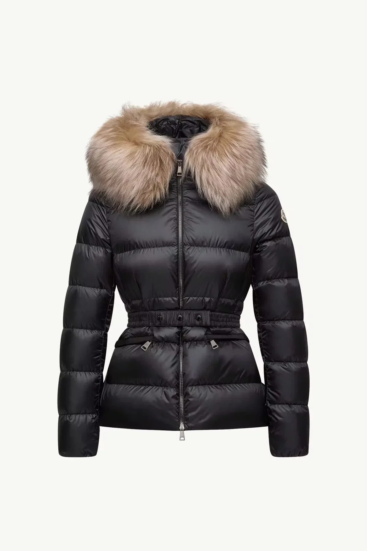 Doudoune courte à capuche bordée de shearling Boed – photo 2