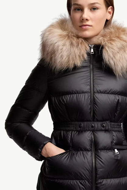 Doudoune courte à capuche bordée de shearling Boed – photo 6