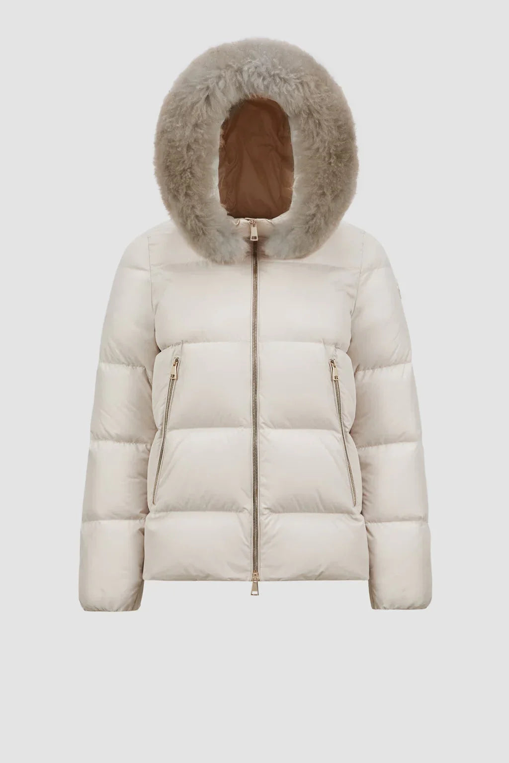 Doudoune courte a capuche Laichefur Moncler Blanc – photo 2