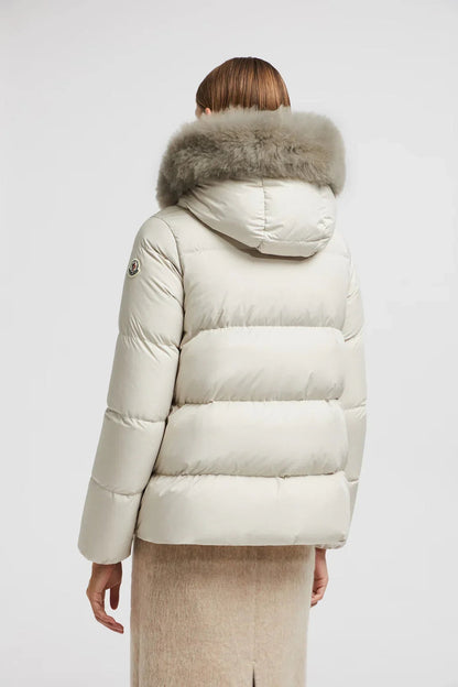 Doudoune courte a capuche Laichefur Moncler Blanc – photo 3