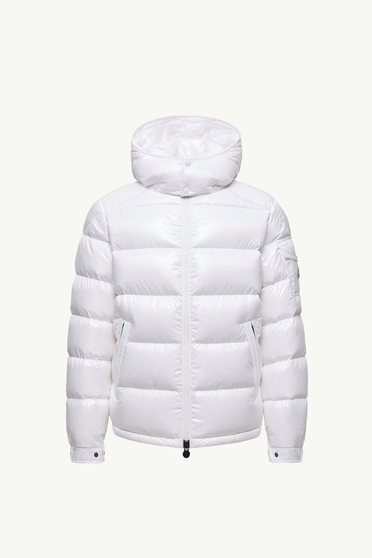 Doudoune à capuche Moncler Maya Blanc – photo 2