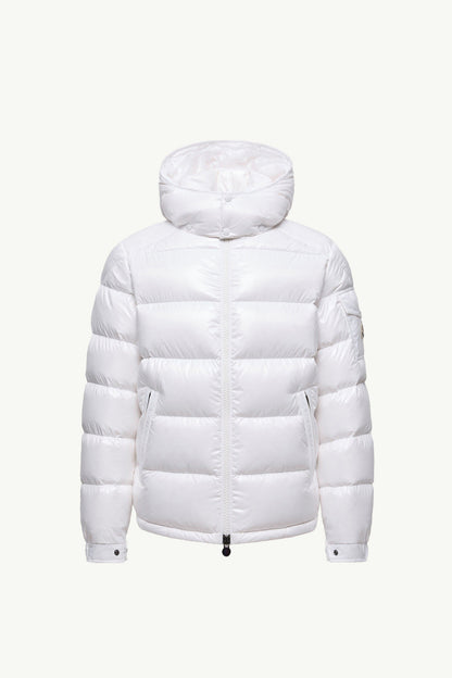 Doudoune à capuche Moncler Maya Blanc – photo 2