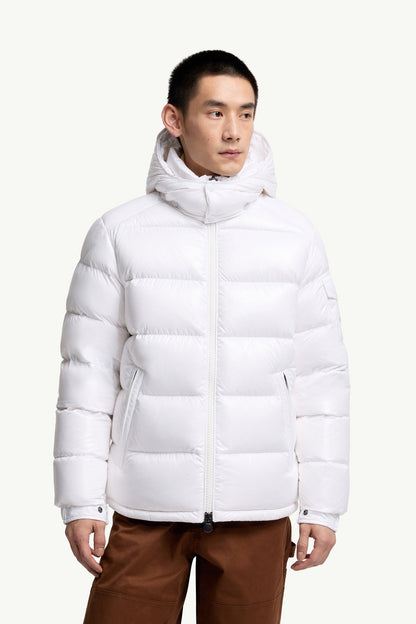 Doudoune à capuche Moncler Maya Blanc – photo 3