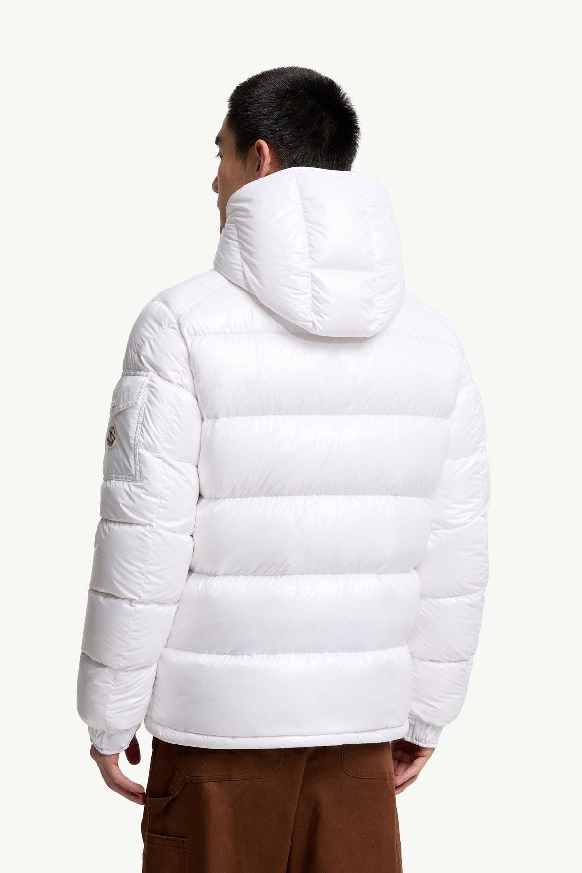 Doudoune à capuche Moncler Maya Blanc – photo 5