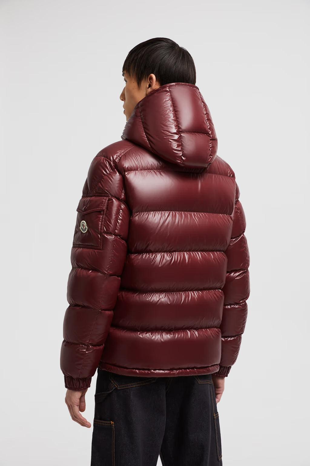 Doudoune courte à capuche Moncler Maya Bodeaux – photo 3