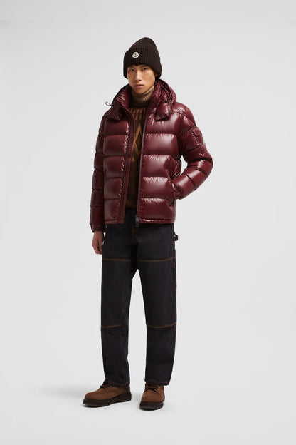 Doudoune courte à capuche Moncler Maya Bodeaux – photo 1