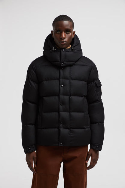 Doudoune courte en flanelle Vezere Moncler Noir – photo 1
