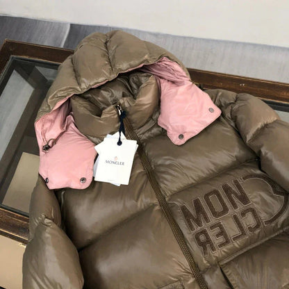 MONCLER Abbaye Doudoune matelassée Marron – photo 2