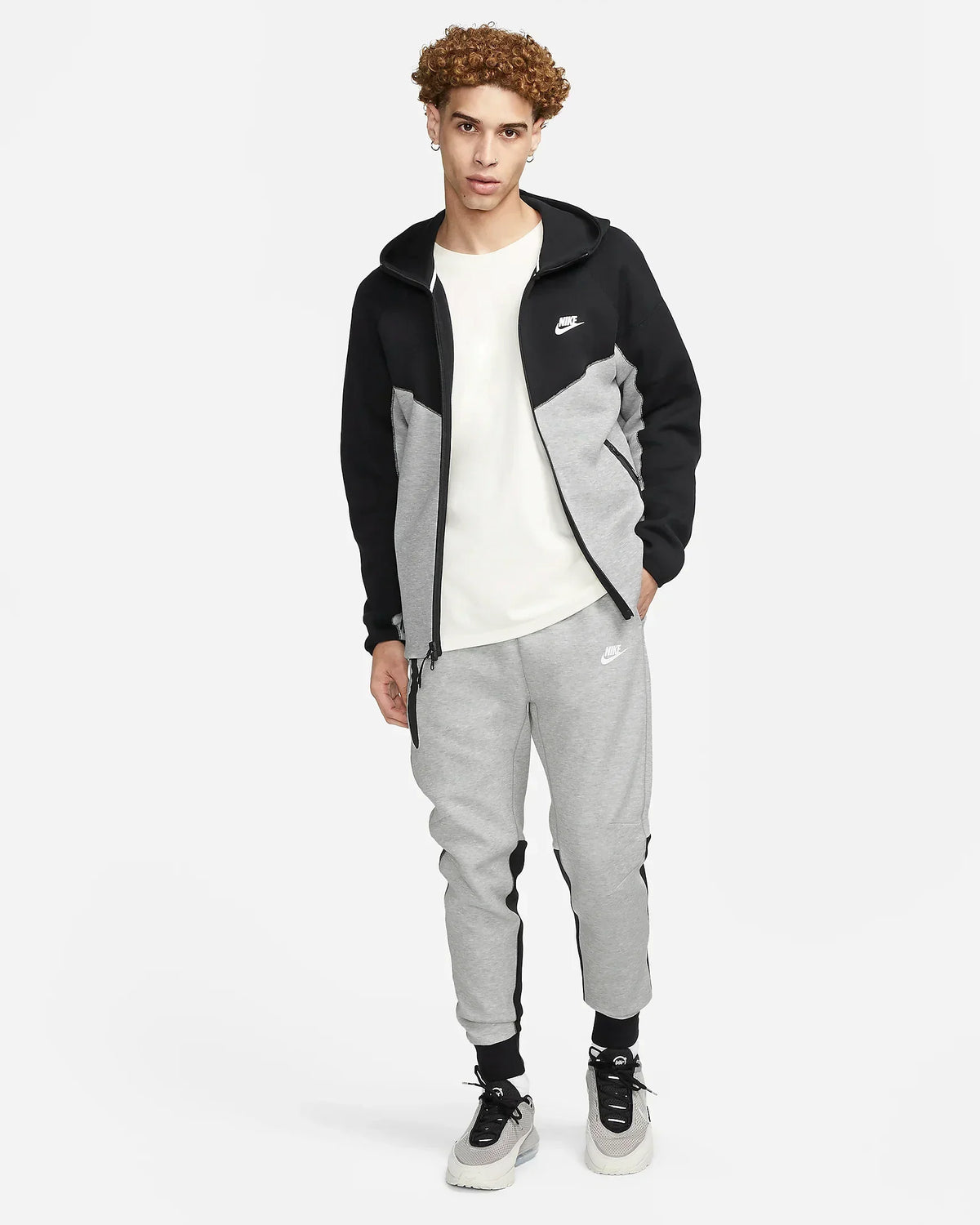 Nike Tech Fleece Tracksuit Grey/Black S23 — image 1