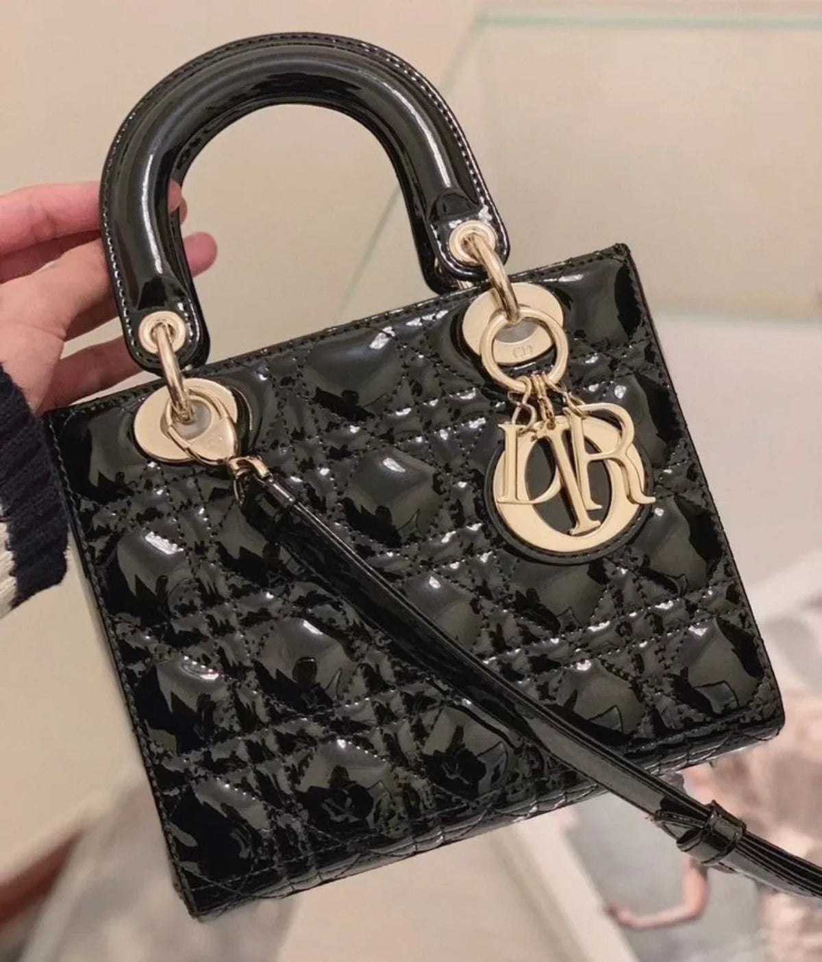 Sac Dior Lady Noir Brillant — image 1