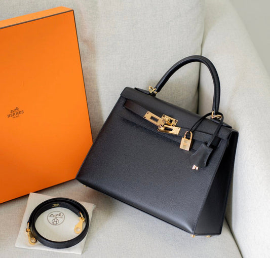 Sac Hermès Kelly Velours de Minuit — image 1