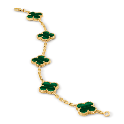Van Cleef Vintage Alhambra 5 motifs Malachite — image 2