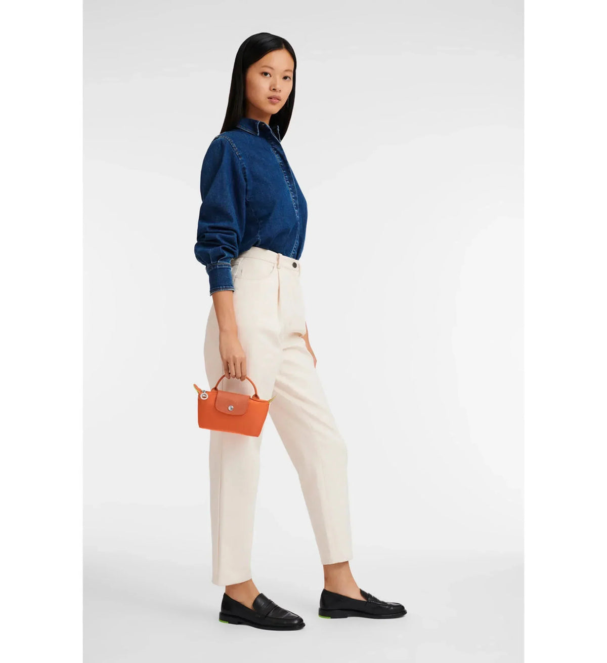 LE PLIAGE GREEN POUCH - Orange — image 2