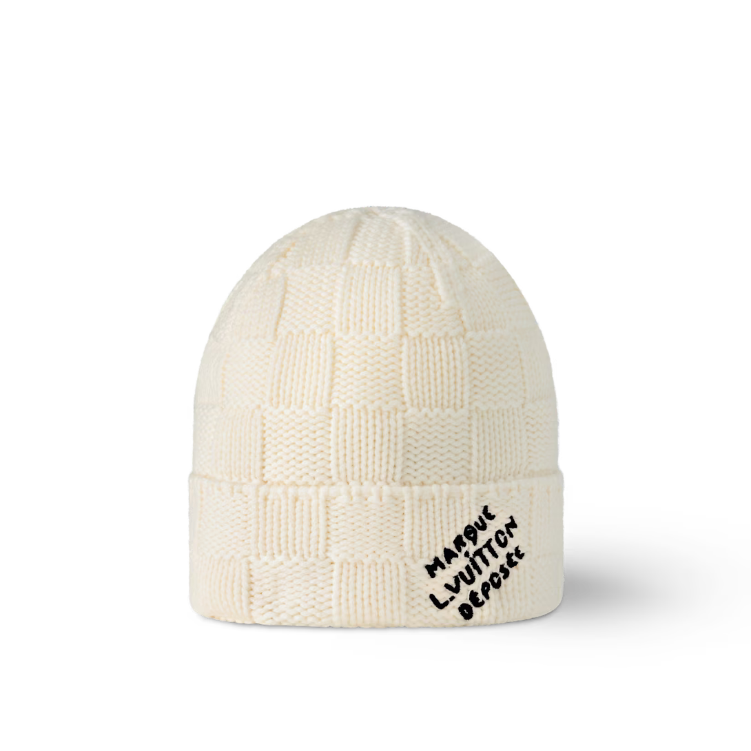 Bonnet LV Damier Snug Crème — image 1