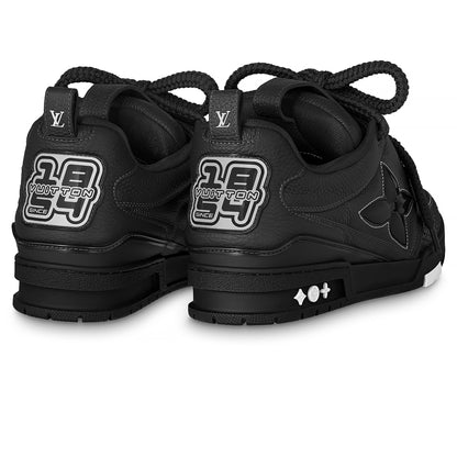 Louis Vuitton Skate Noir – louis vuitton lv skate grained leather trainer black sneaker 1abz55 back side