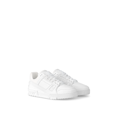 Louis Vuitton Trainer Blanc – louis vuitton lv trainer sneaker AQ9U1APC01 PM2 Front view 1