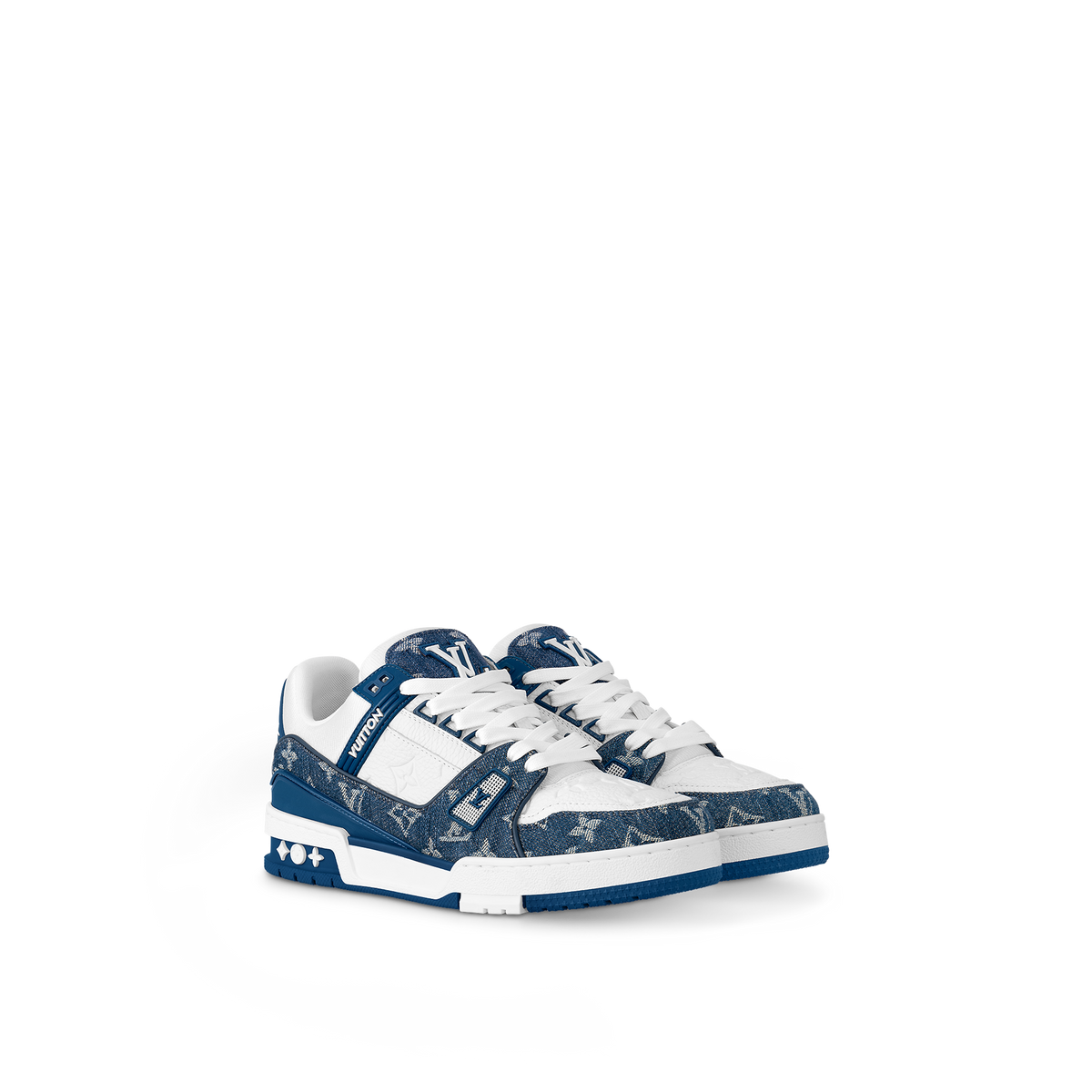 Louis Vuitton Trainer Bleu – louis vuitton sneaker lv trainer AQ9U2ADN20 PM1 Sideview