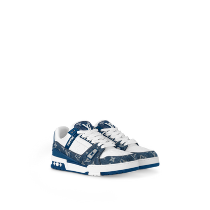 Louis Vuitton Trainer Bleu – louis vuitton sneaker lv trainer AQ9U2ADN20 PM1 Sideview