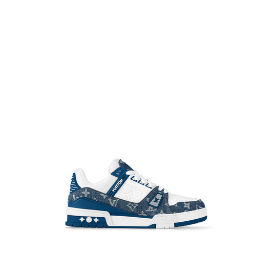 Louis Vuitton Trainer Bleu – louis vuitton sneaker lv trainer AQ9U2ADN20 PM2 Frontview