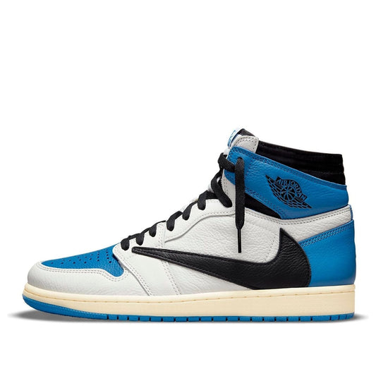 Air Jordan 1 Retro High x Fragment Design x Travis Scott Sail Black Luxery Shop
