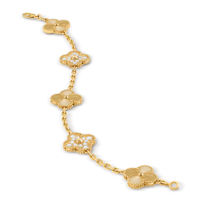 Van Cleef Vintage Alhambra 5 motifs Or jaune — image 2