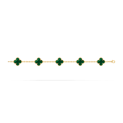 Van Cleef Vintage Alhambra 5 motifs Malachite — image 3